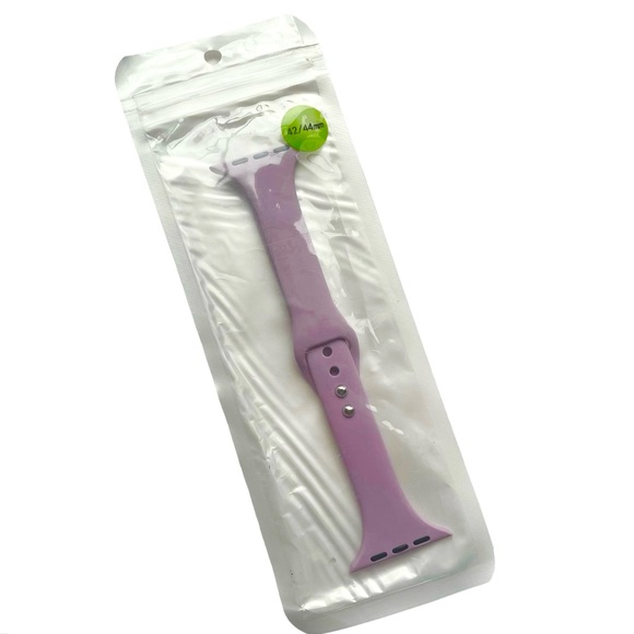 5/$20 NEW Lavender Haze Slim Silicone Band Apple Watch 44 45 49 mm M Purple - Picture 6 of 7